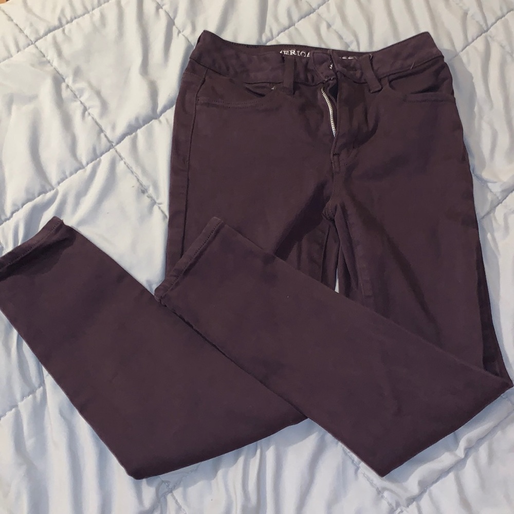 🎉4️⃣ for 2️⃣5️⃣
Dark plum purple jeans